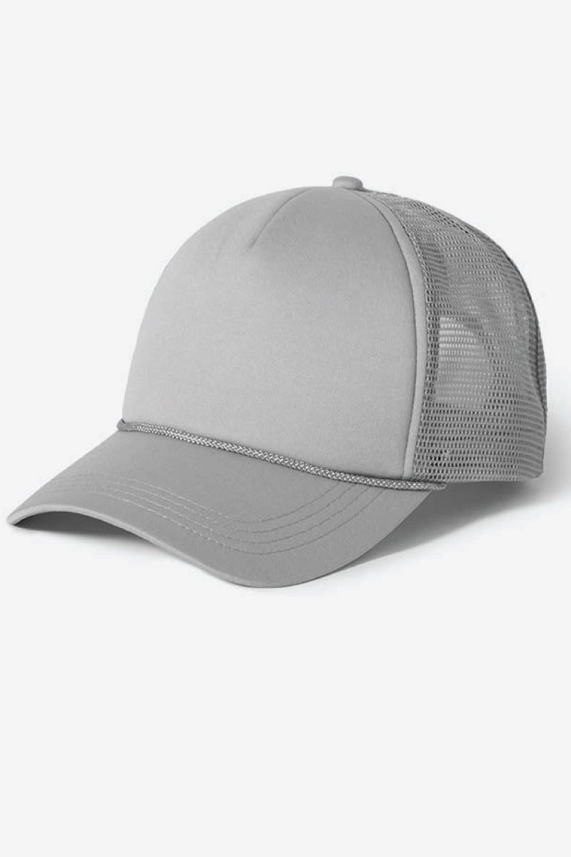 Grey mesh hat on sale