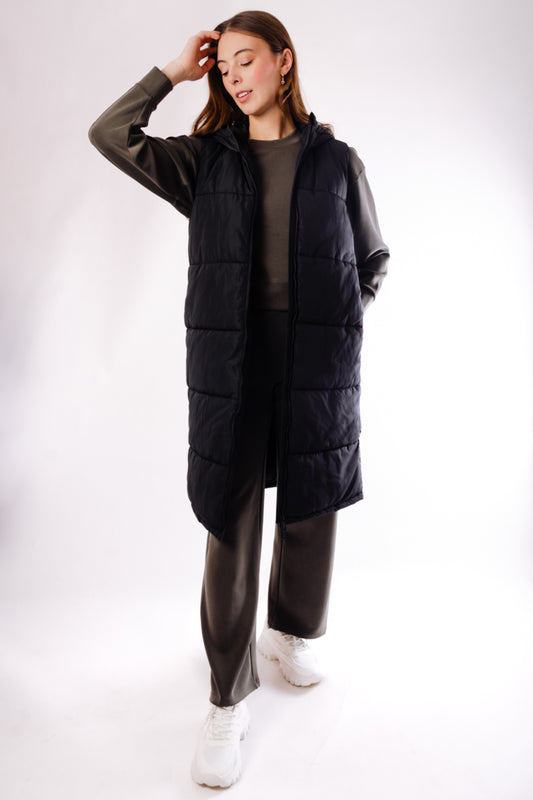 Alina Puffer Vest - BLK