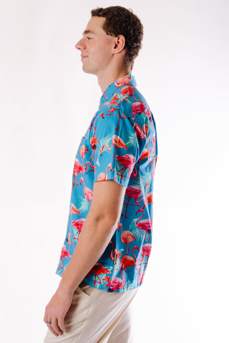 Aloe Short Sleeve Shirt  - BLU