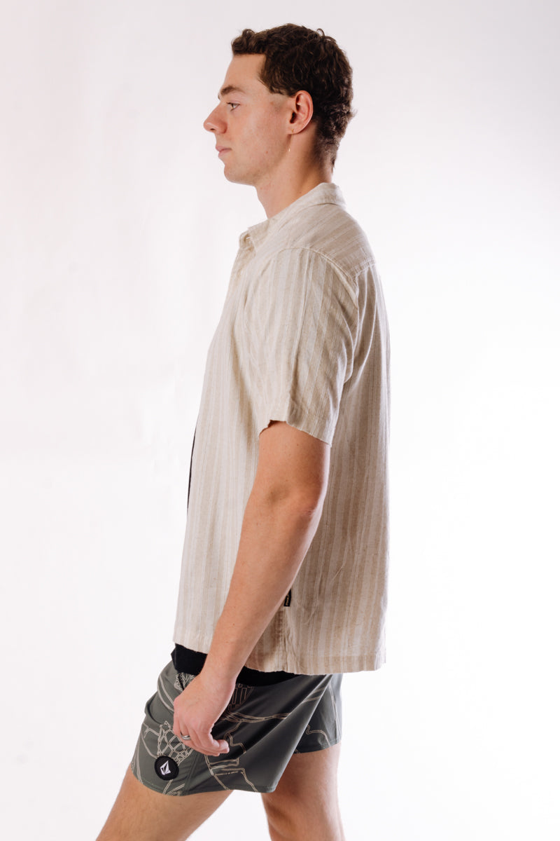 Apollo Linen Short Sleeve - TAN