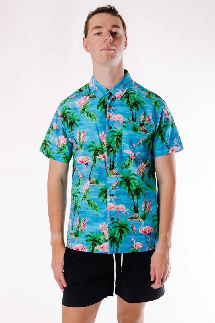 Azure Hour Short Sleeve Shirt - GRN