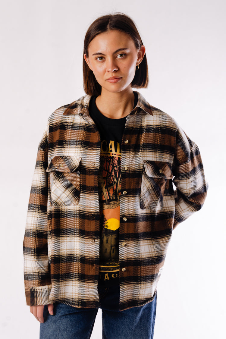 Bowery Classic Long Sleeve Flannel - PNB