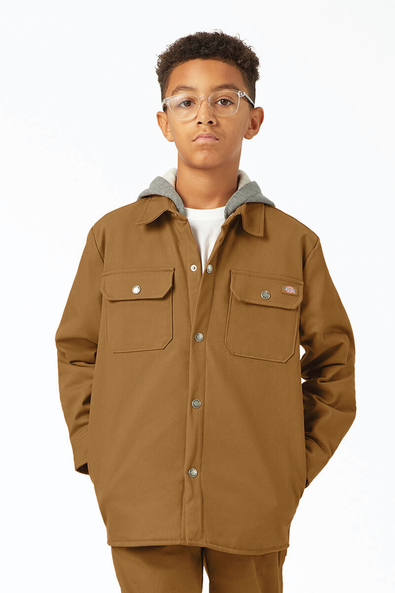 Boys Duck Shirt Jacket - BRN