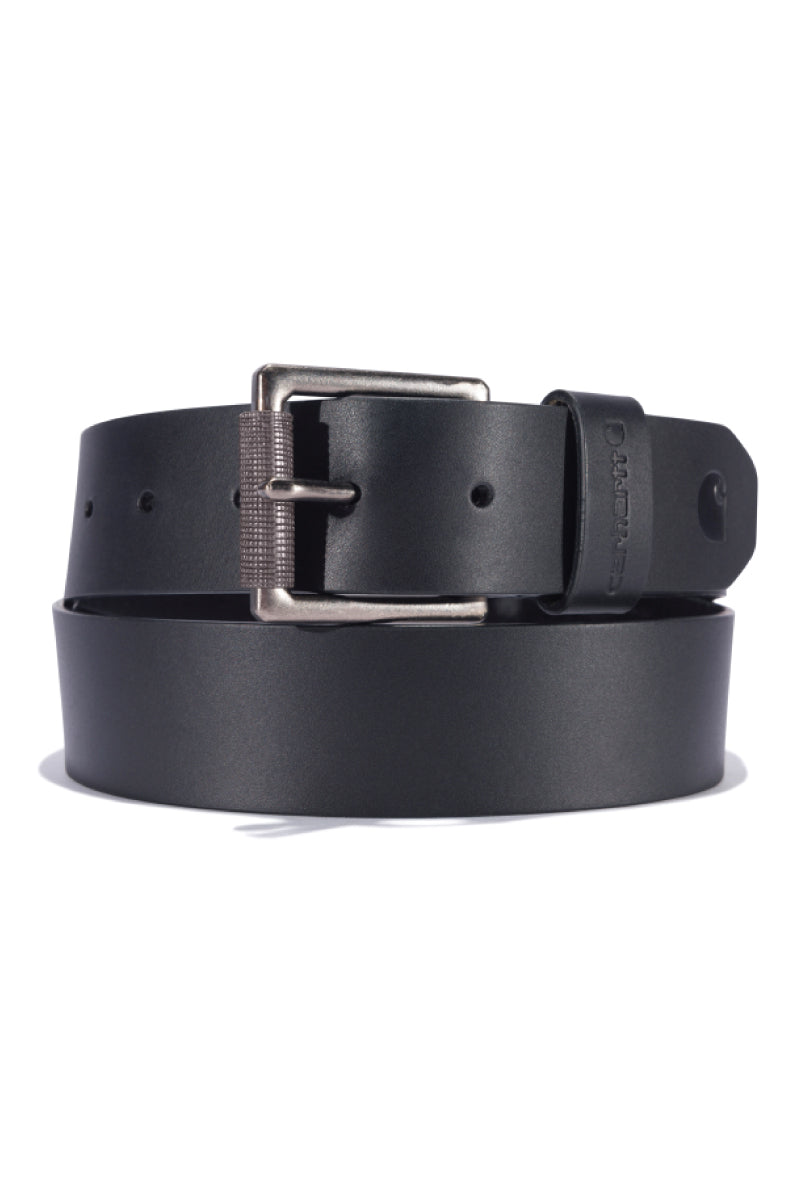 Bridle Leather Roller Buckle Belt - BLK