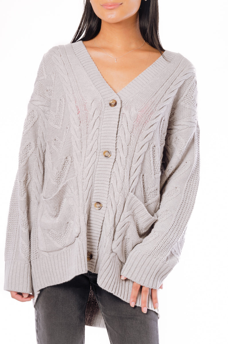 Cable Heart Cardigan