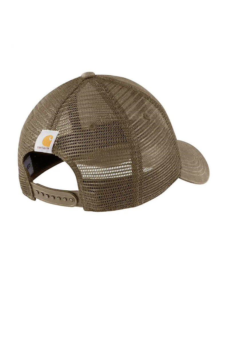 Canvas Mesh-Back Logo Cap