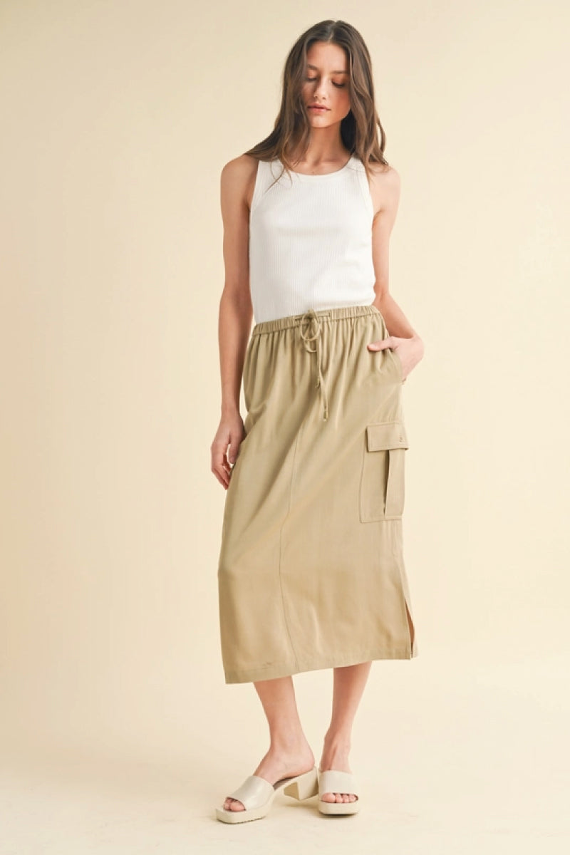 Cargo Midi Skirt