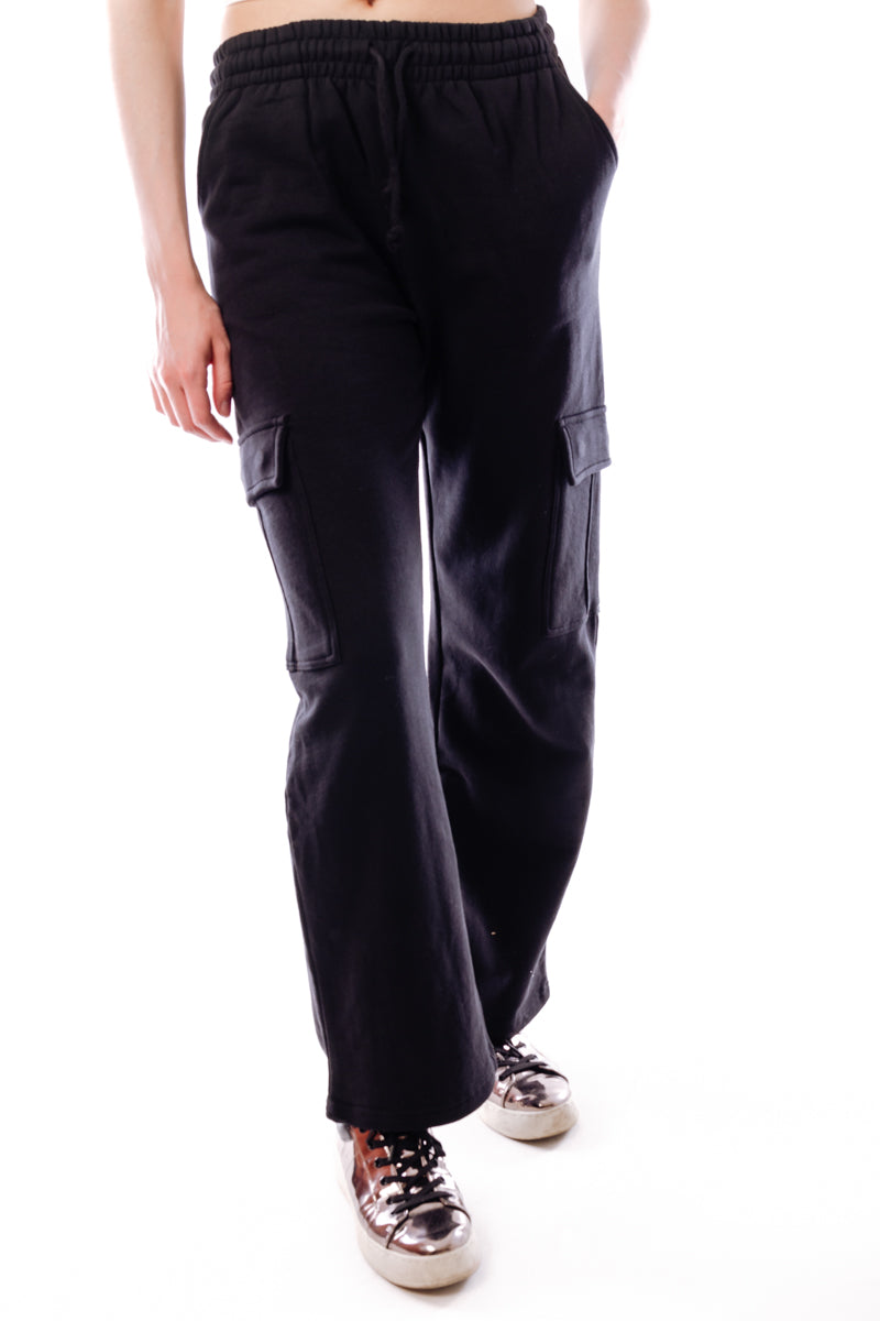 Cargo Wide Leg Sweatpants