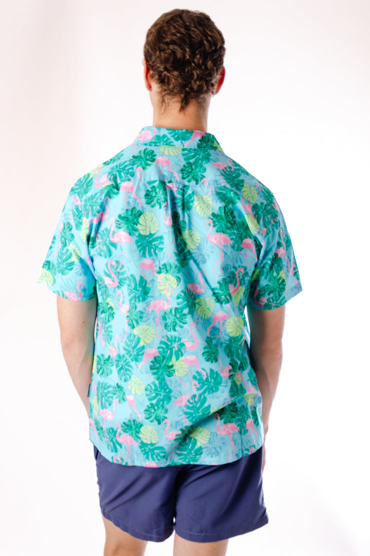 Caribbean Vacay Short Sleeve Shirt - GRN