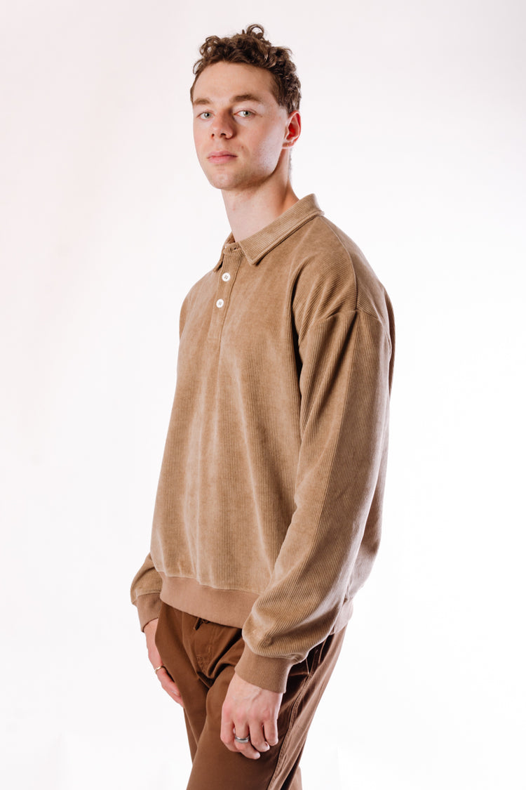 Chenille Long Sleeve Polo - BGE