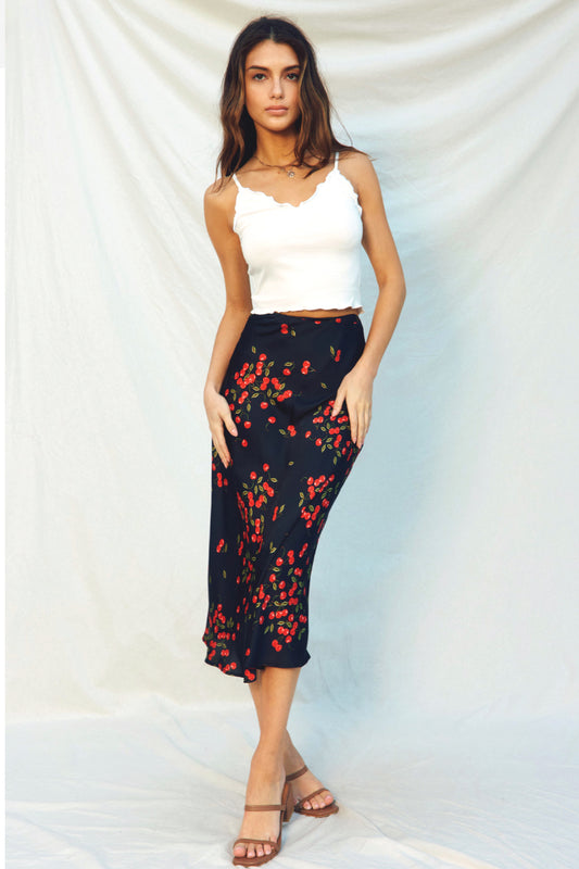 Cherries Maxi Skirt - CHY