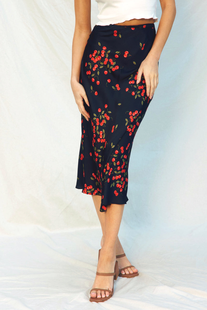 Cherries Maxi Skirt