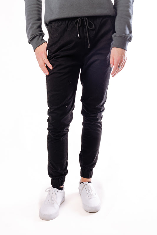 Chino Midweight Joggers - BLK