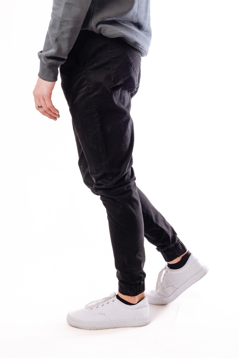 Chino Midweight Joggers - BLK