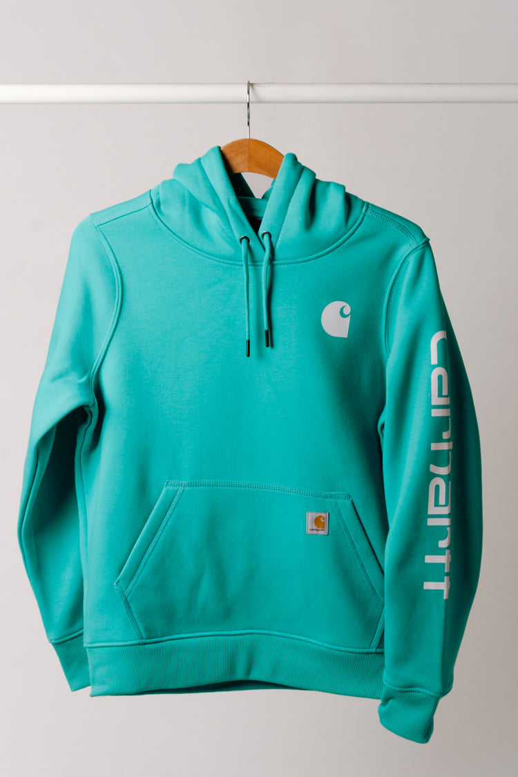 Clarksburg Graphic Sleeve Hoodie - AQU