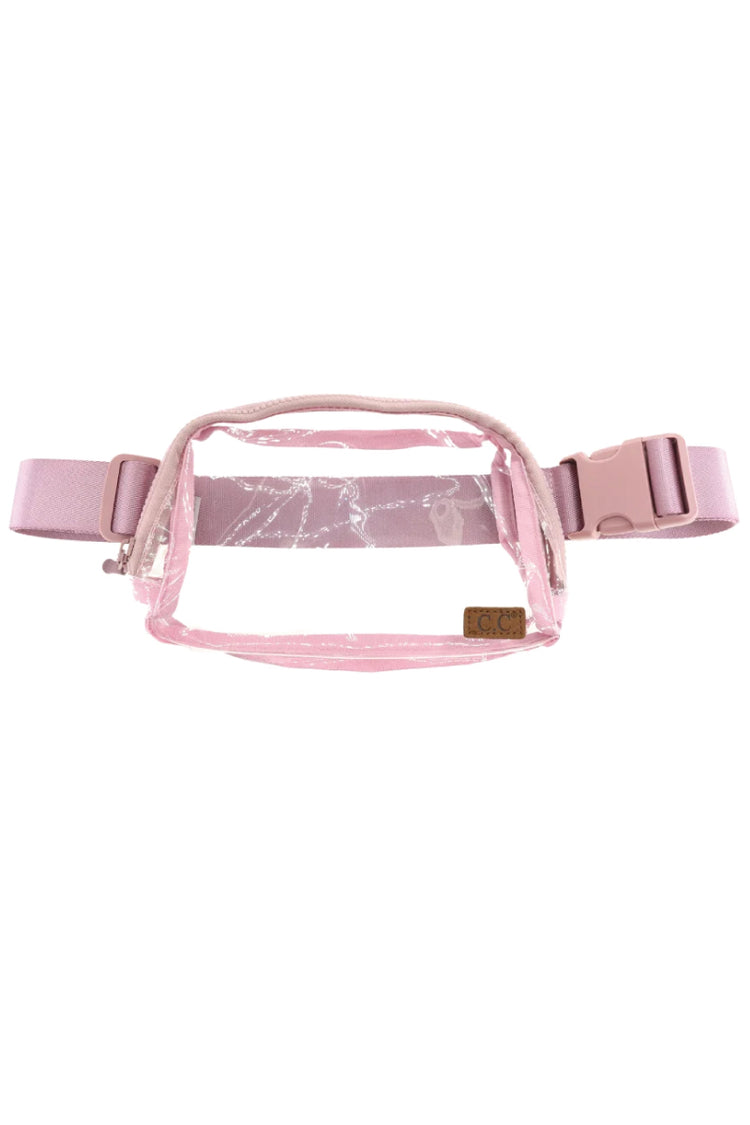 Transparent waist bag sale