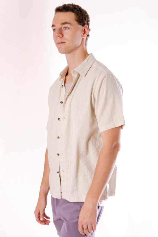 Coastal Linen Shirt - TAN