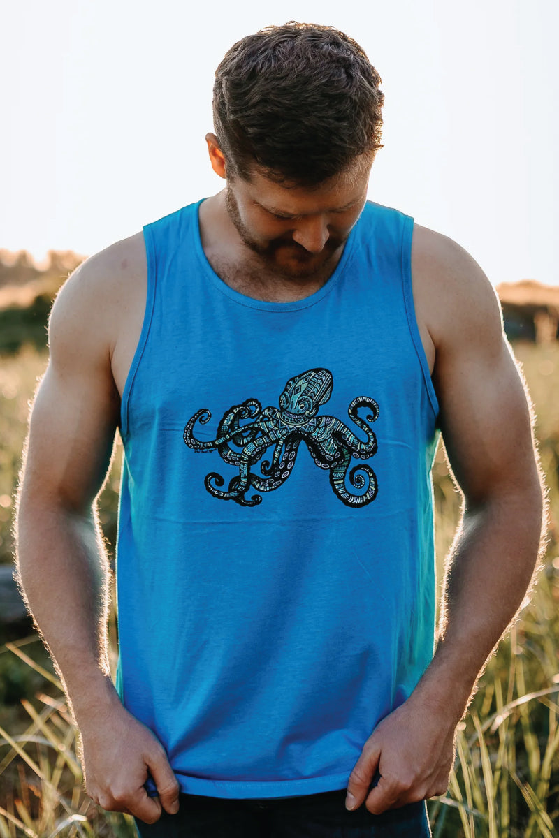 Colourful Geometric Octopus Tank