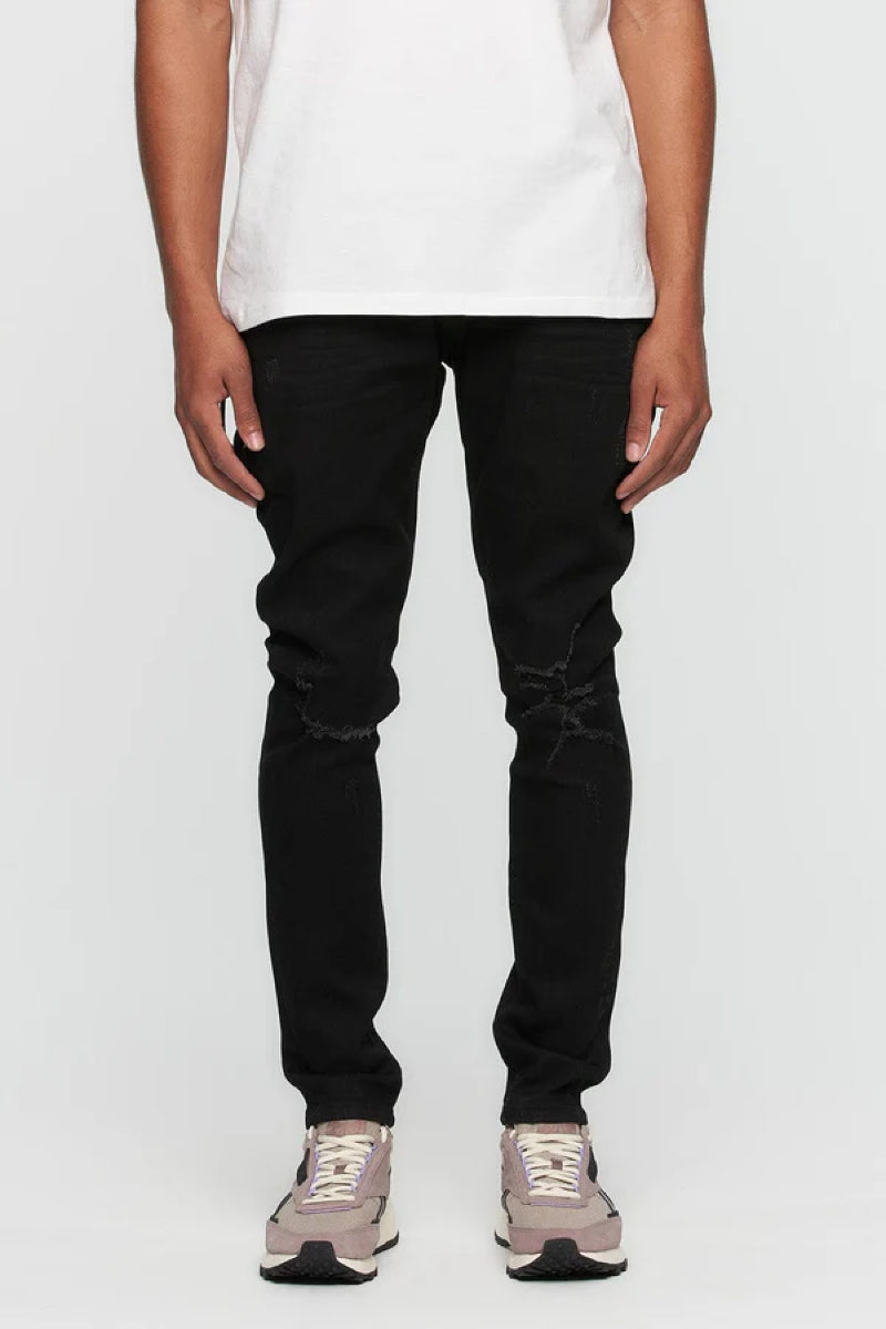 Destroyed Skinny Denim - BLK