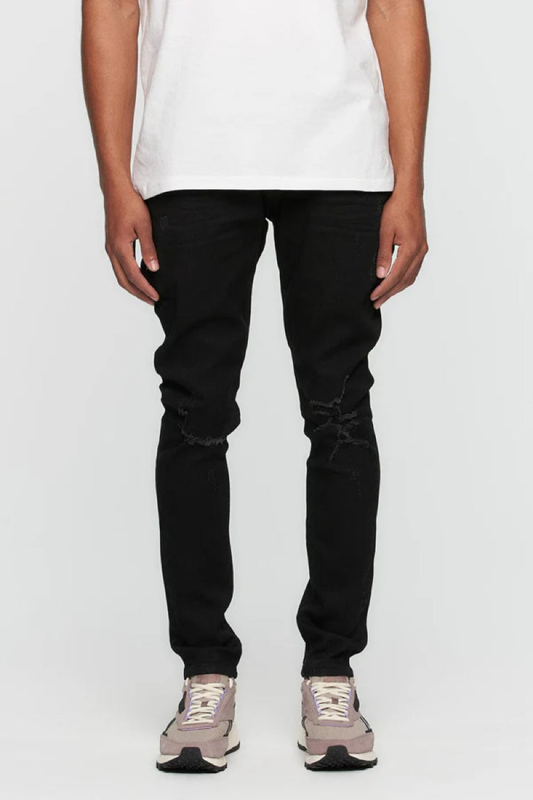 Destroyed Skinny Denim - BLK