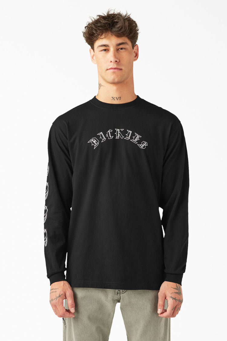 Dickies X Spitfire Long Sleeve Tee - BLK