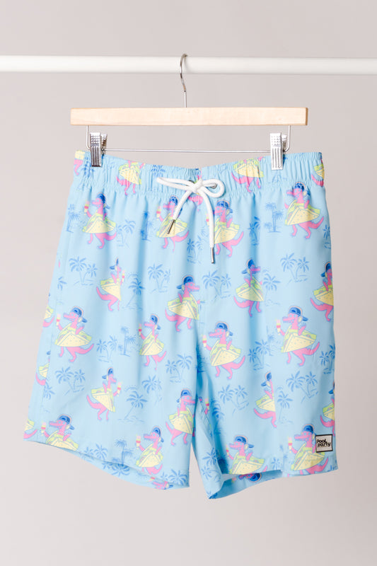 Dino Taco Swim Shorts - BLU