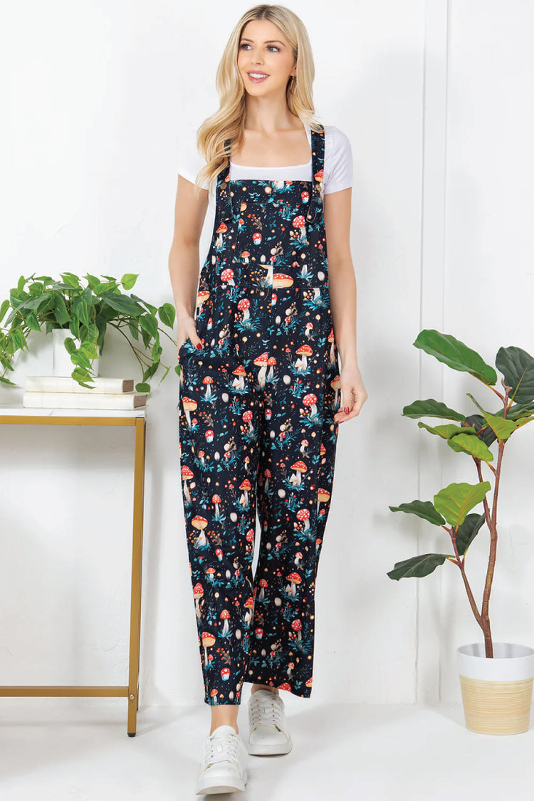 Dreamy Mushroom Corduroy Overall - TOA