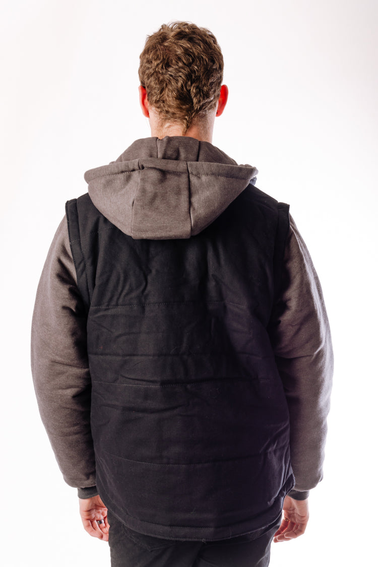 Duck Zip-Off Sleeve Jacket - BLK