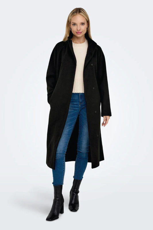 Emma Trench Coat - BLK