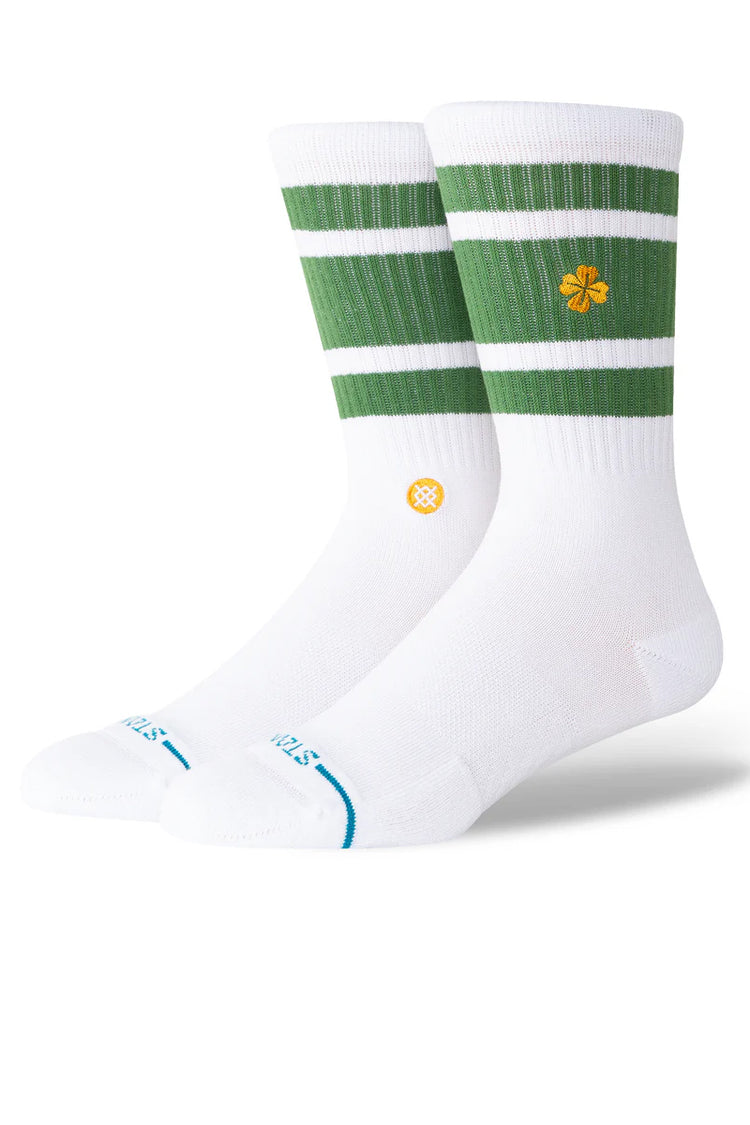 Feelin Lucky Crew Sock - GRN