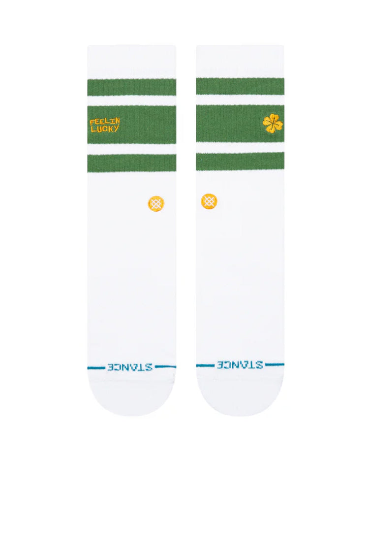 Feelin Lucky Crew Sock - GRN