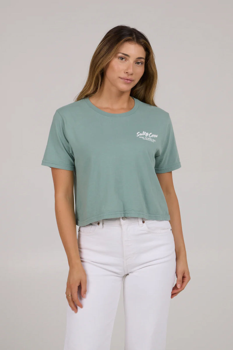 Fish Bowl Crop Tee - SAG