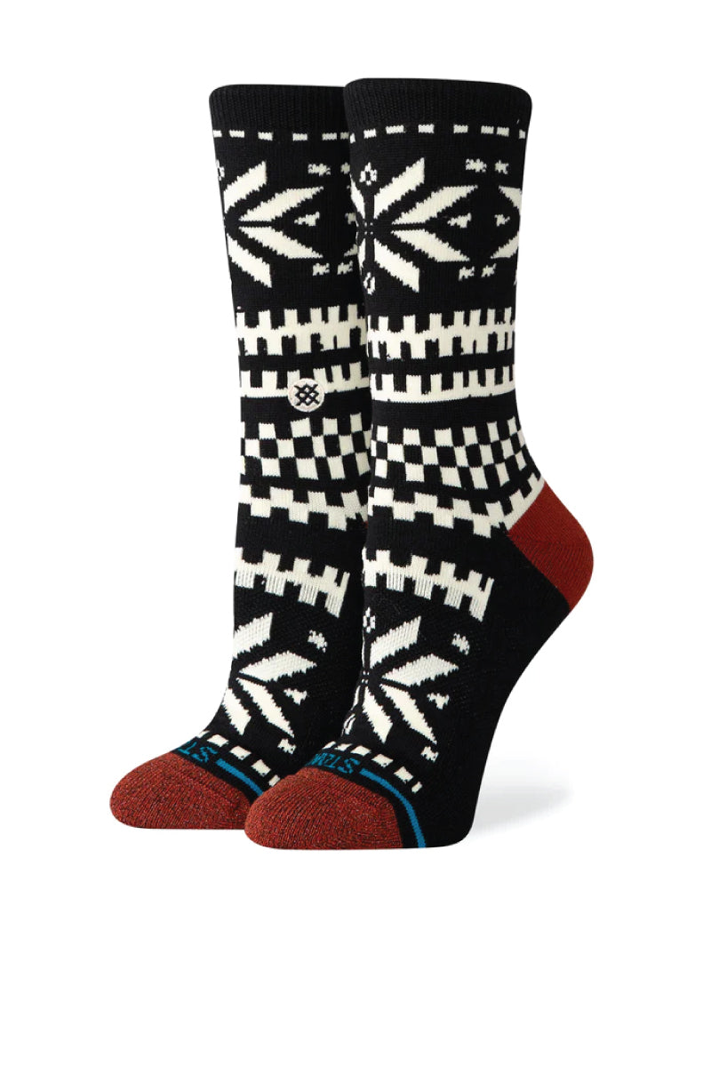 Flake Crew Sock - BLK