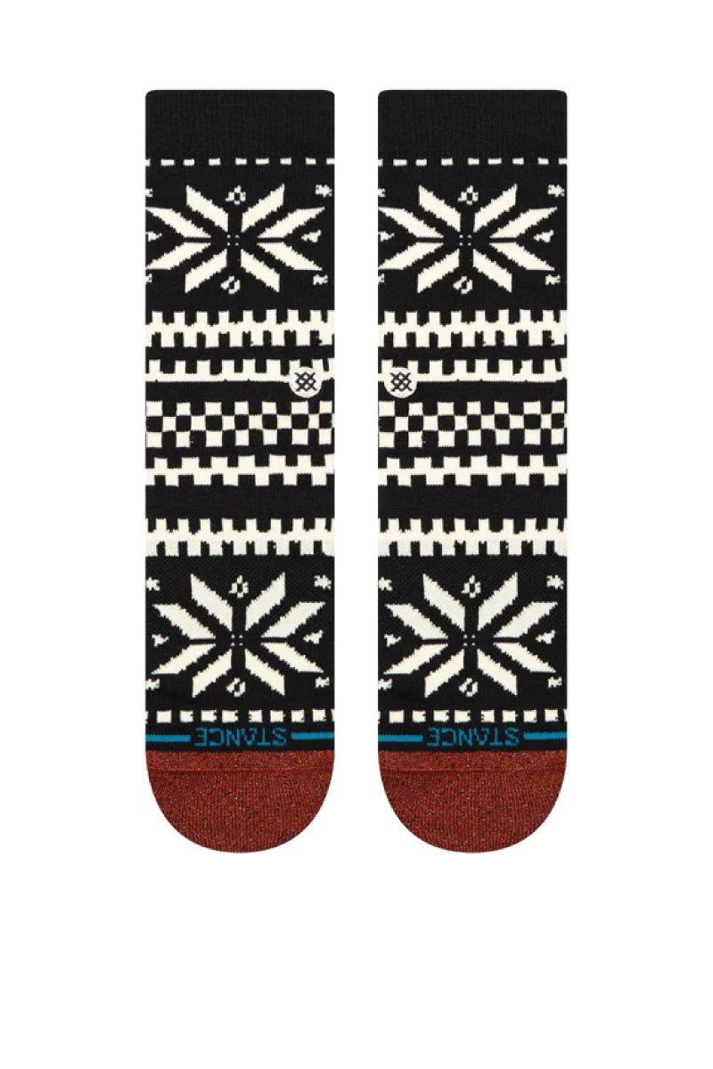 Flake Crew Sock - BLK