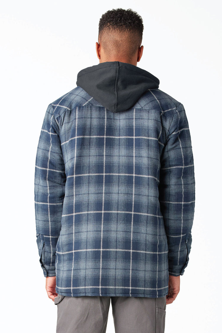 Flannel Hooded Jacket - NVY