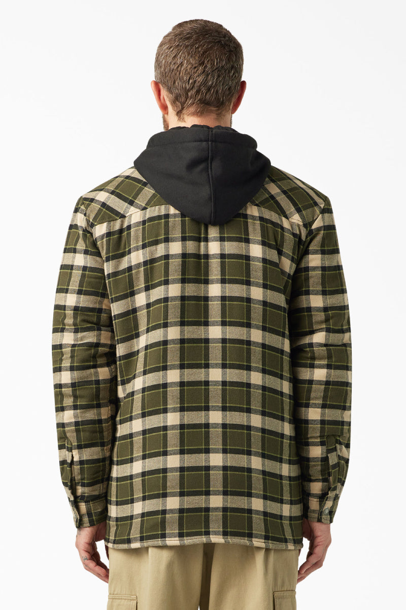 Fleece Hooded Flannel Jacket