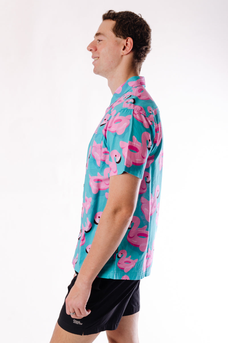 Floatie Short Sleeve Shirt  - BLU