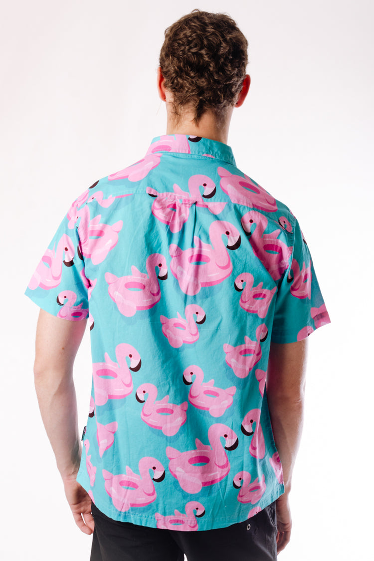 Floatie Short Sleeve Shirt  - BLU