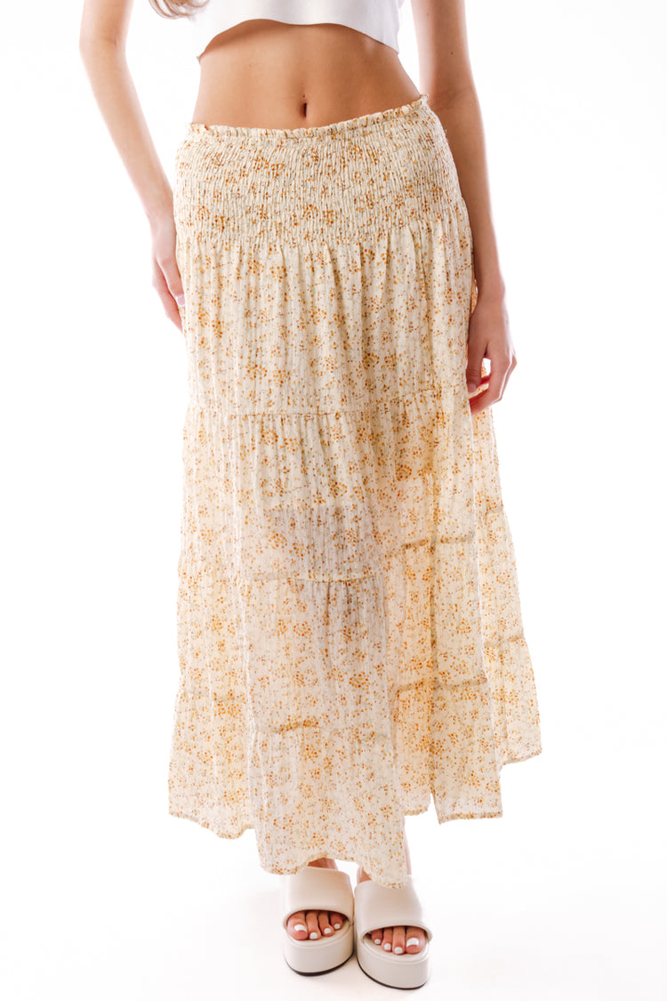 Floral Maxi Skirt - CRM