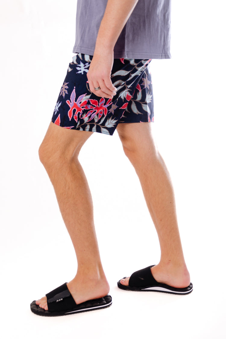 Floral Motion Mod-Tech Trunks - NVY