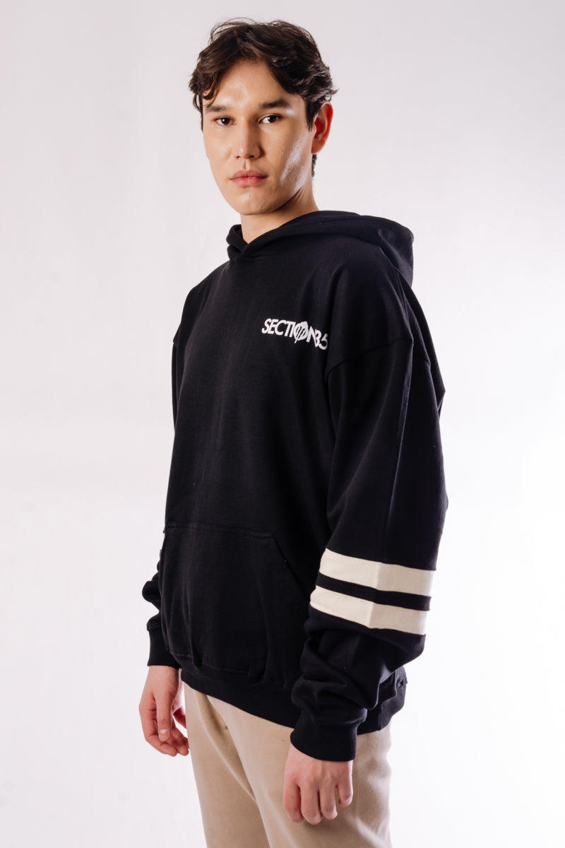 Generations Flocked Hoodie - BLK