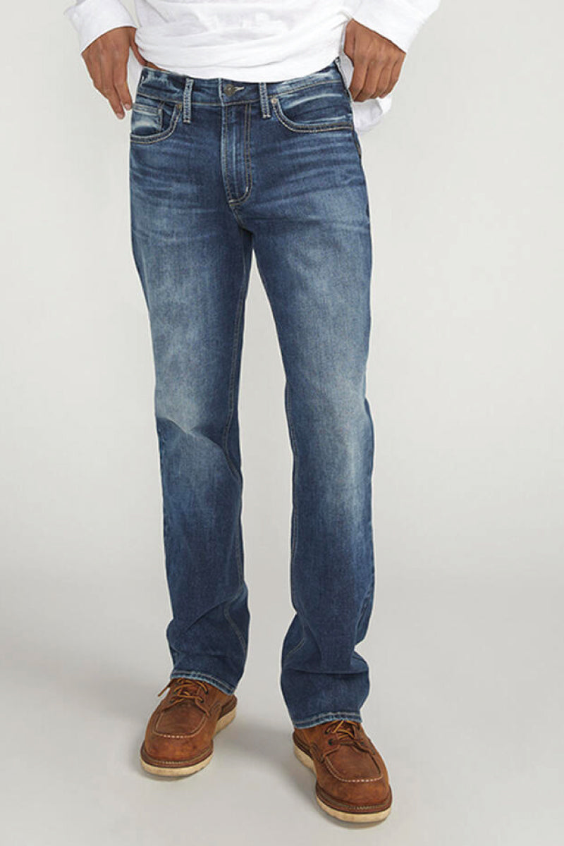 Silver Men's Gordie Relaxed Fit Straight Leg Jeans