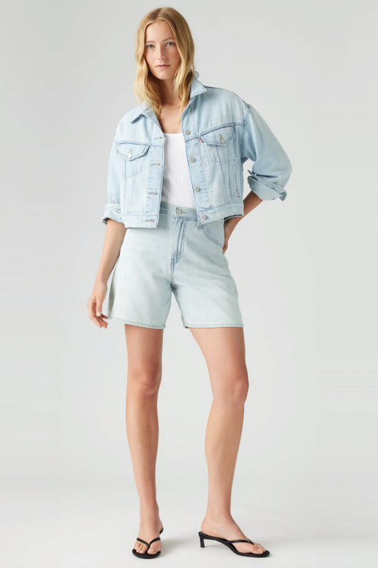 High-Rise Baggy Shorts - LUX