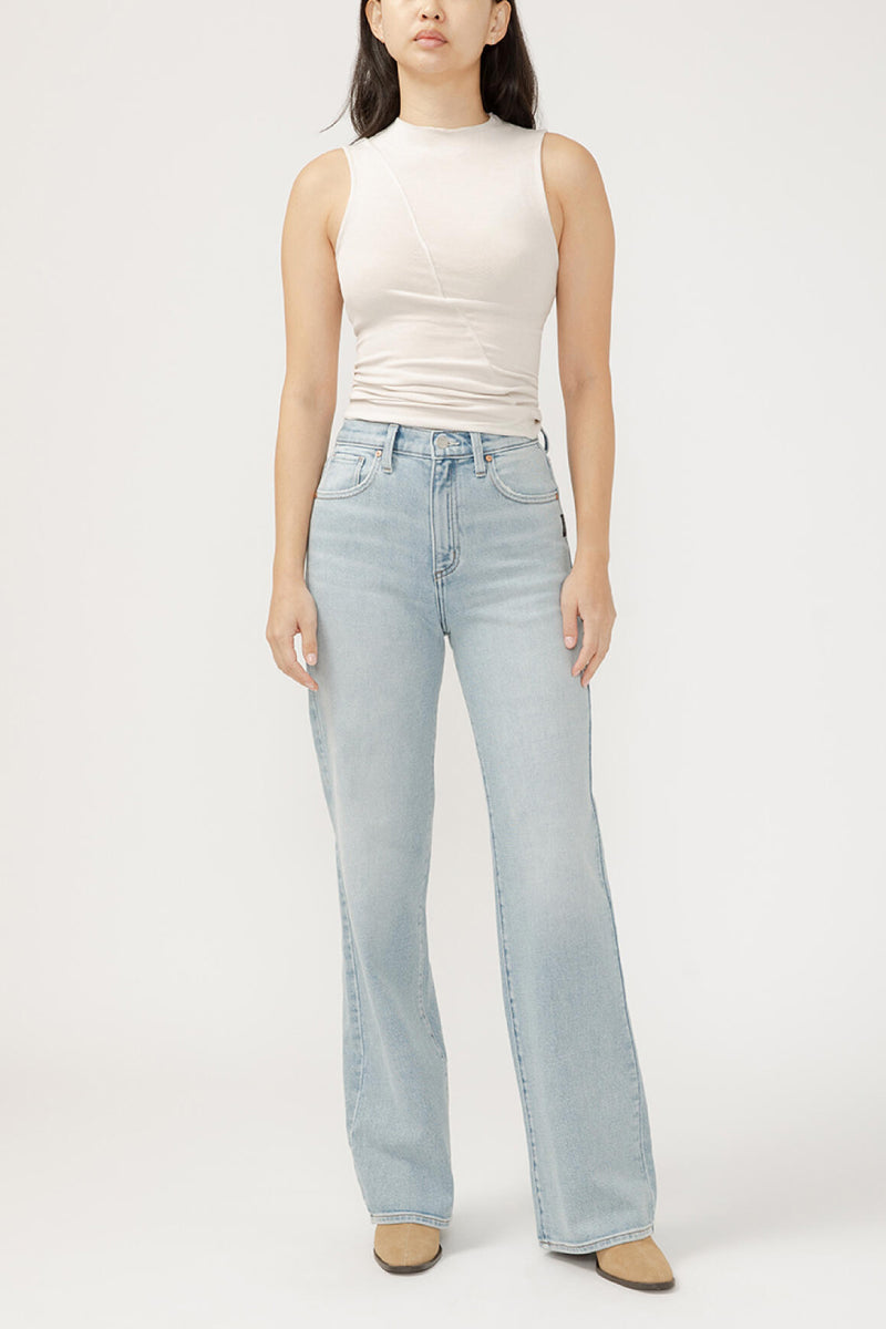 Highly Desirable High Rise Trouser Leg Jeans - 31