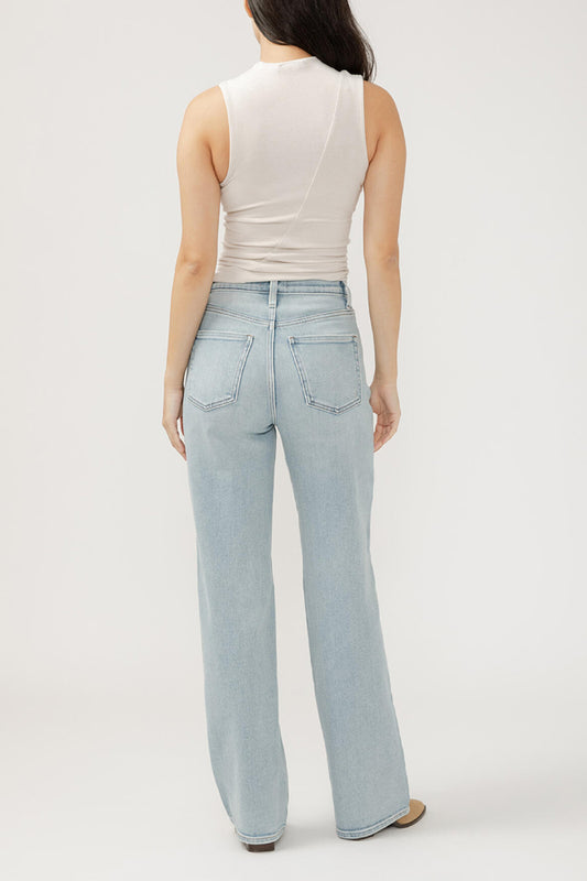 Highly Desirable High Rise Trouser Leg Jeans - 31