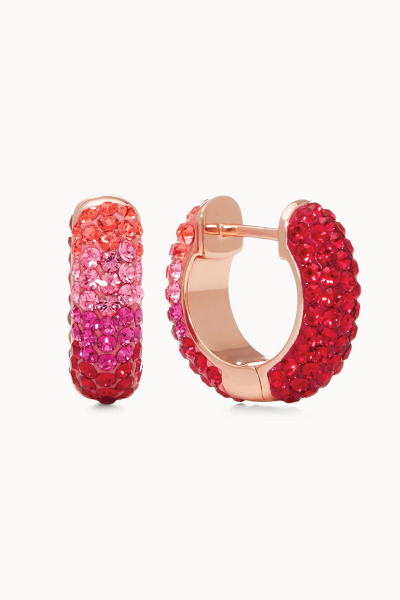 Holiday Sparkle Reversible Hoop Earrings