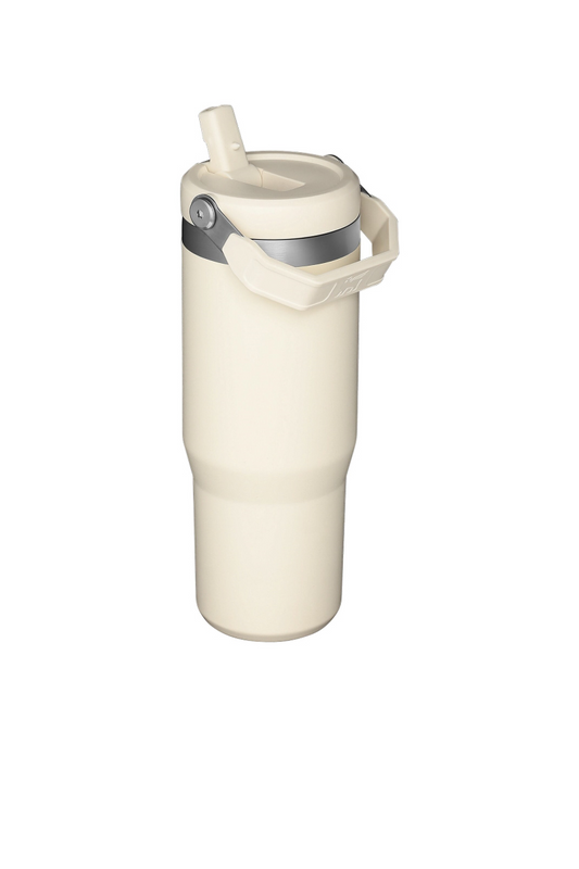 Iceflow Flip Straw Tumbler 30 oz - Cream - CRM