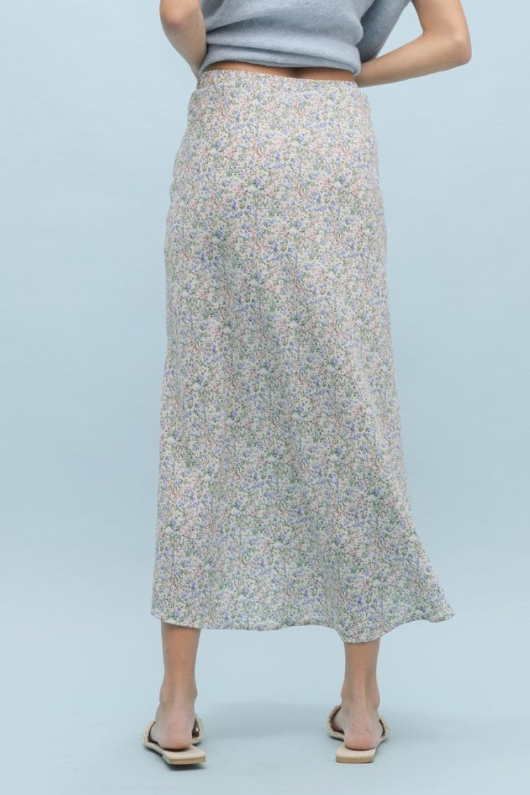 In The Fields Midi Skirt - BLU