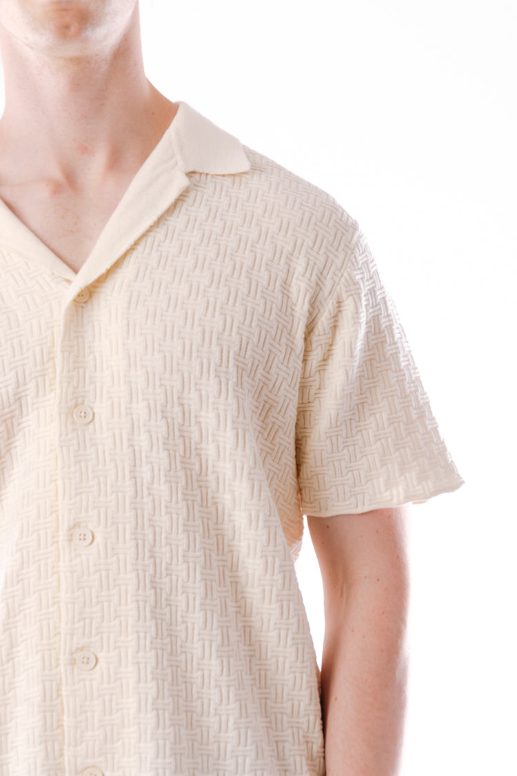 Knitted Yacht Shirt - WHT