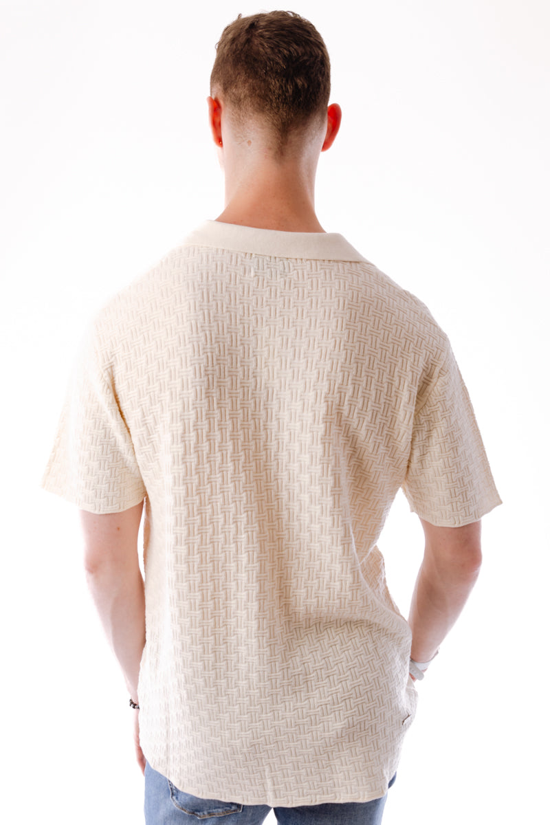 Knitted Yacht Shirt - WHT